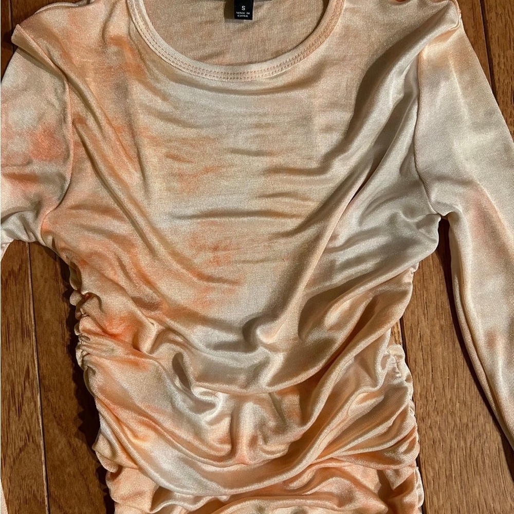 Jluxlabel orange tie dye dress